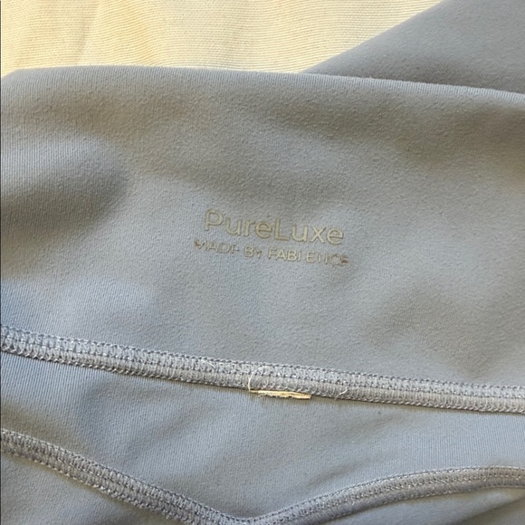 Blue Cropped Fabletics Workout Leggings - Picture 5 of 5